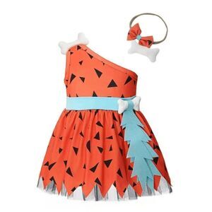 Brand New Baby 9-12 MO Flinstone's Pebble Halloween Costume